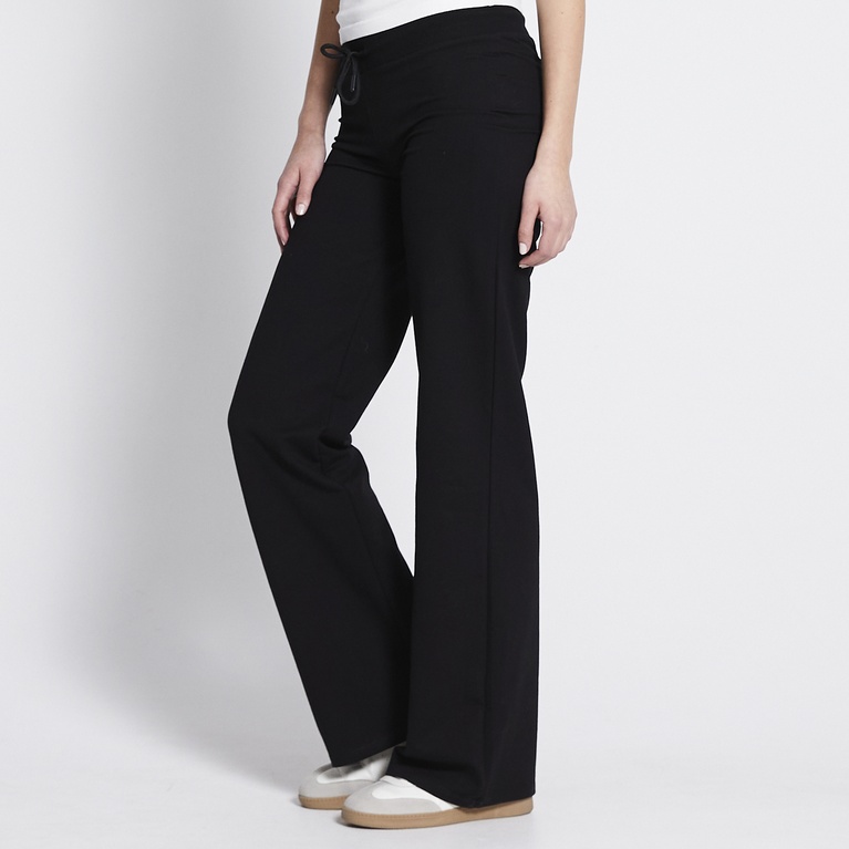 Low waist fitted pants  "Ebba" Black